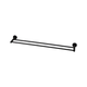 Brasshards Mixx Chia Double Towel Rail 750Mm Matt Black