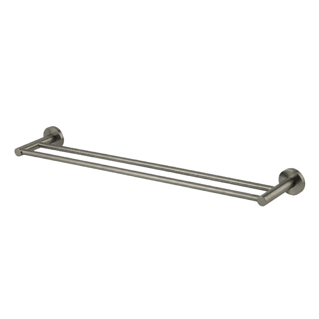 Brasshards Mixx Chia Double Towel Rail 600Mm Gun Metal