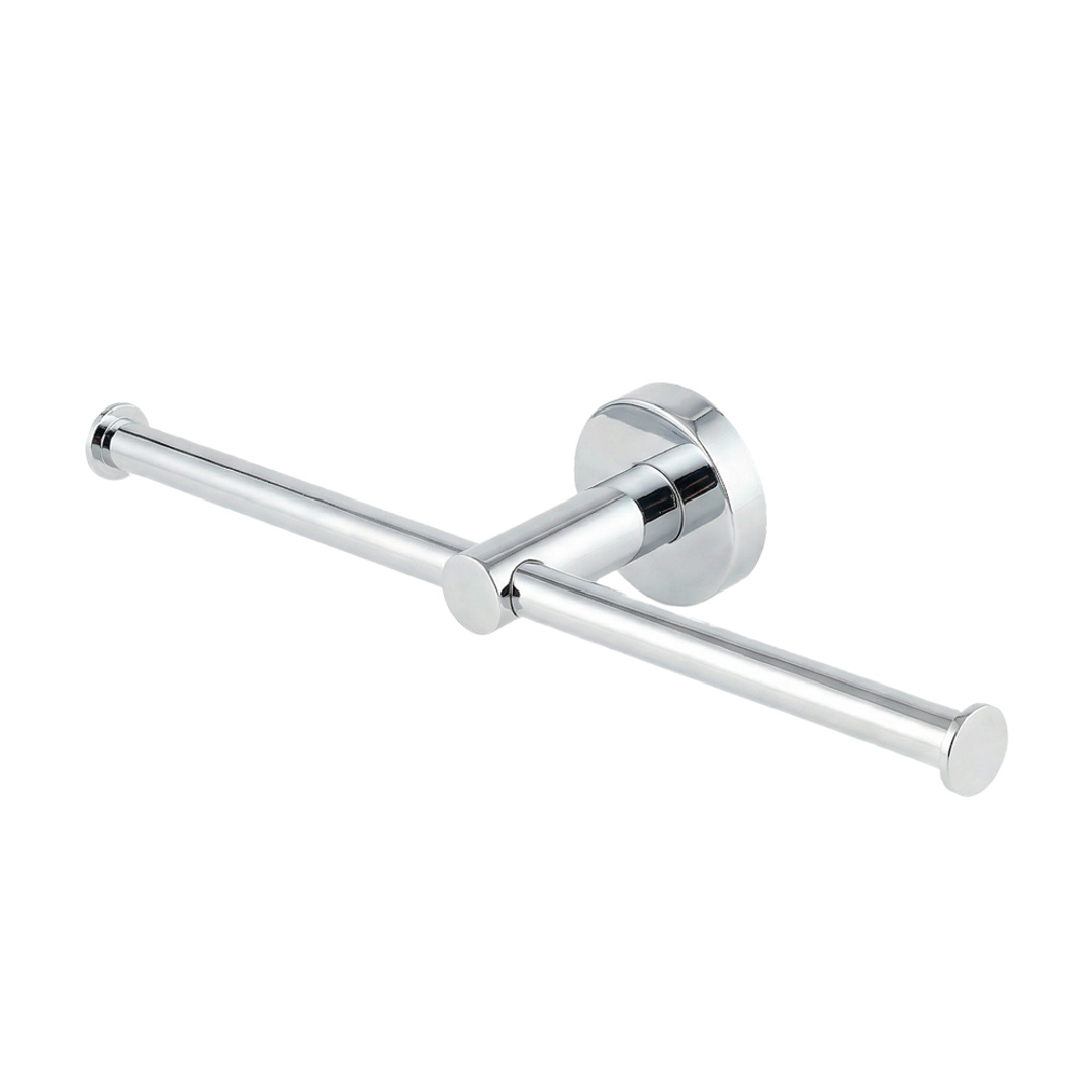 Brasshards Mixx Chia Double Toilet Roll Holder Chrome