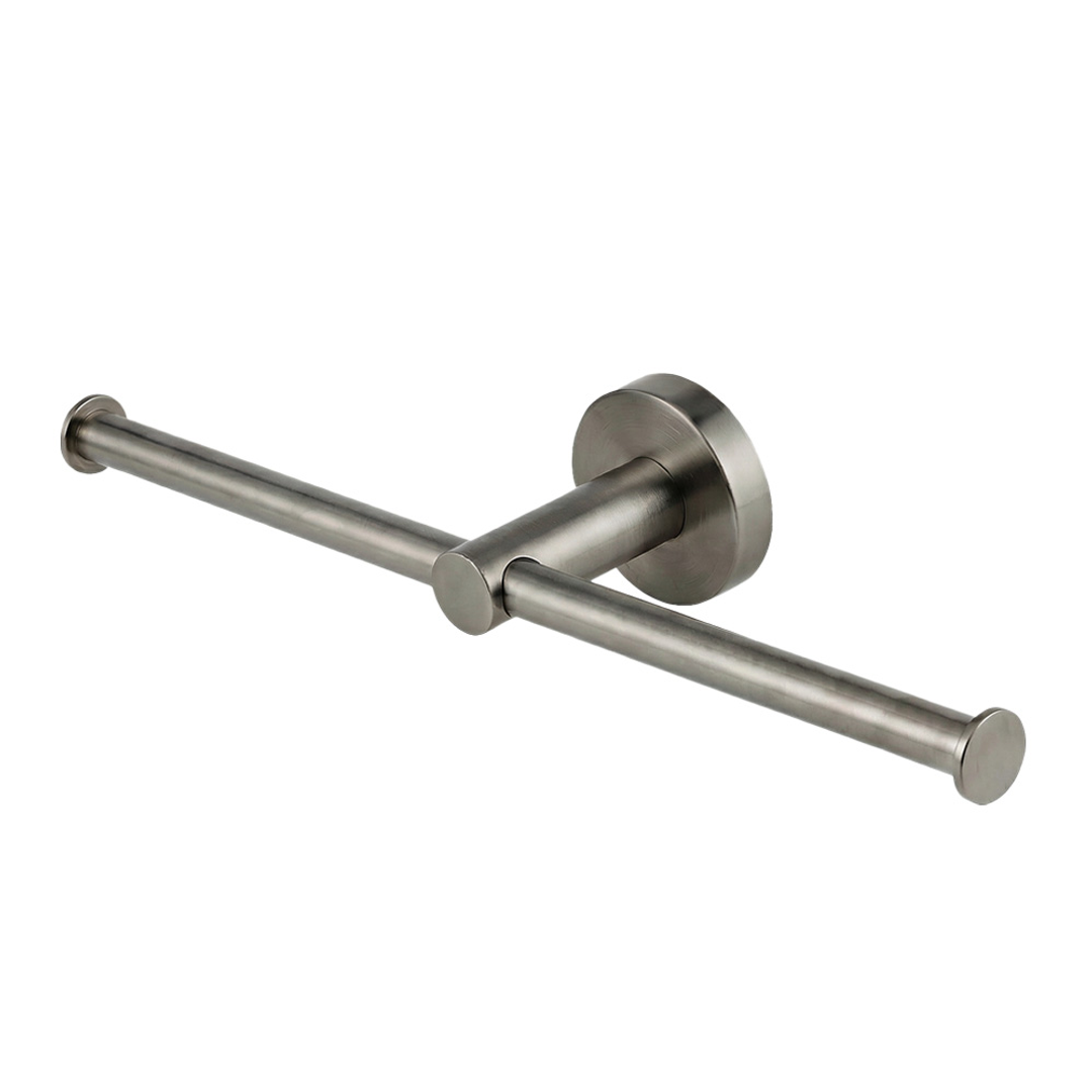 Brasshards Mixx Chia Double Toilet Roll Holder Gun Metal