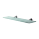 Brasshards Mixx Chia Glass Shower Shelf 450Mm Chrome