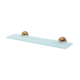 Brasshards Mixx Chia Glass Shower Shelf 450Mm Brushed Bronze