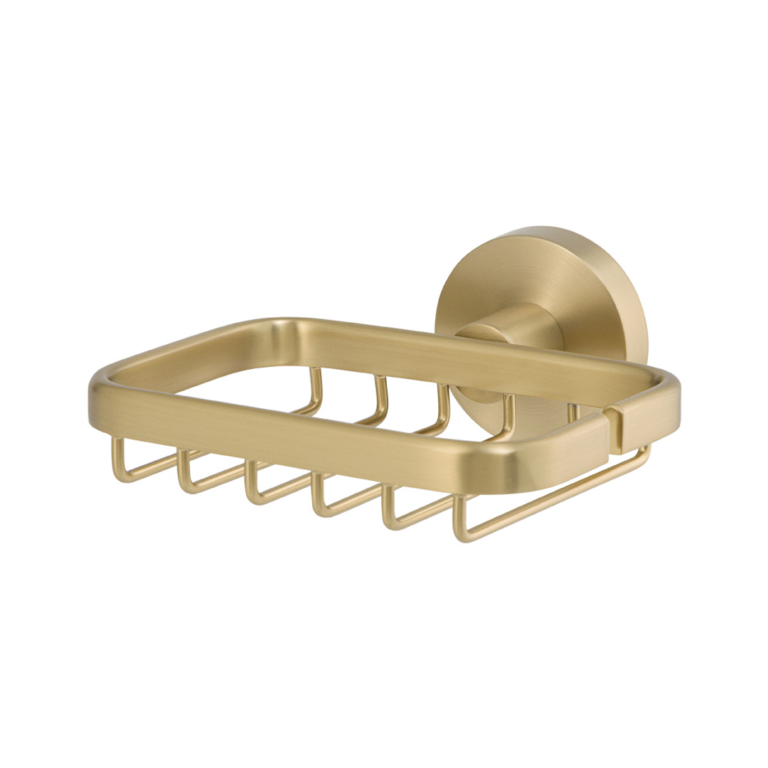 Brasshards Mixx Chia Soap Basket Brushed Gold