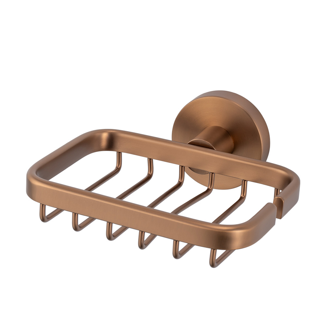 Brasshards Mixx Chia Soap Basket Brushed Bronze