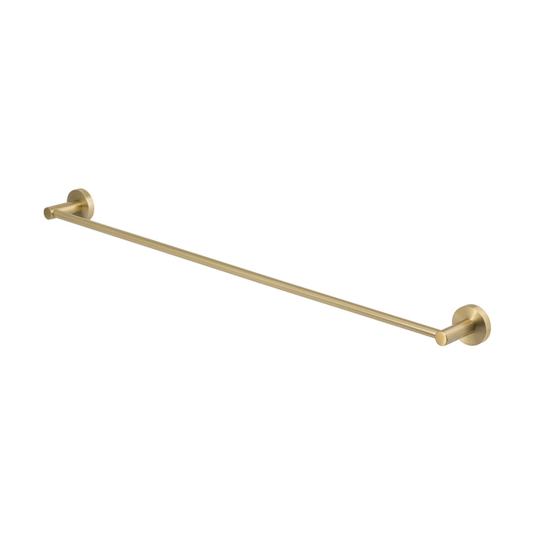 Brasshards Mixx Chia Single Towel Rail 750Mm Brushed Gold