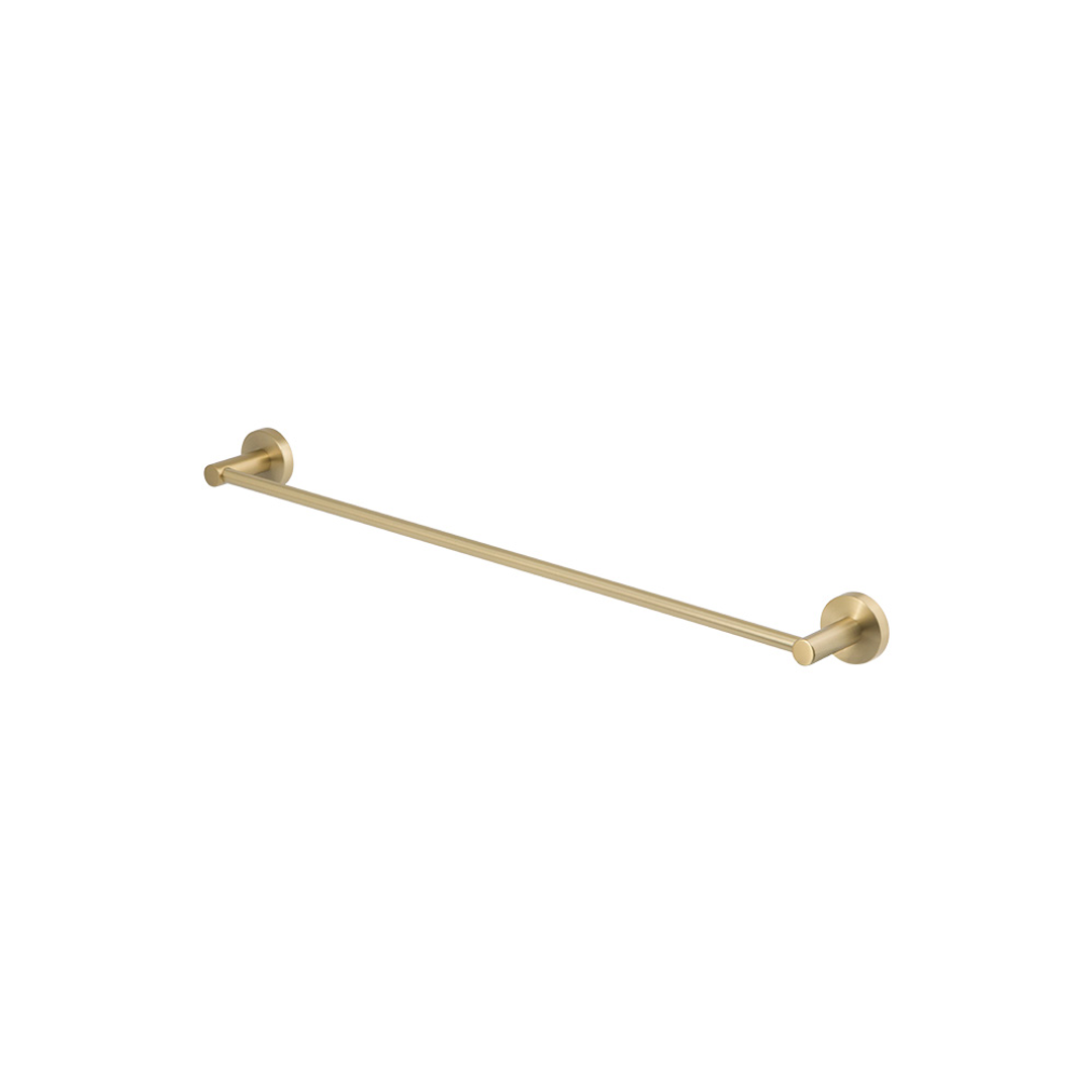 Brasshards Mixx Chia Single Towel Rail 600Mm Brushed Gold