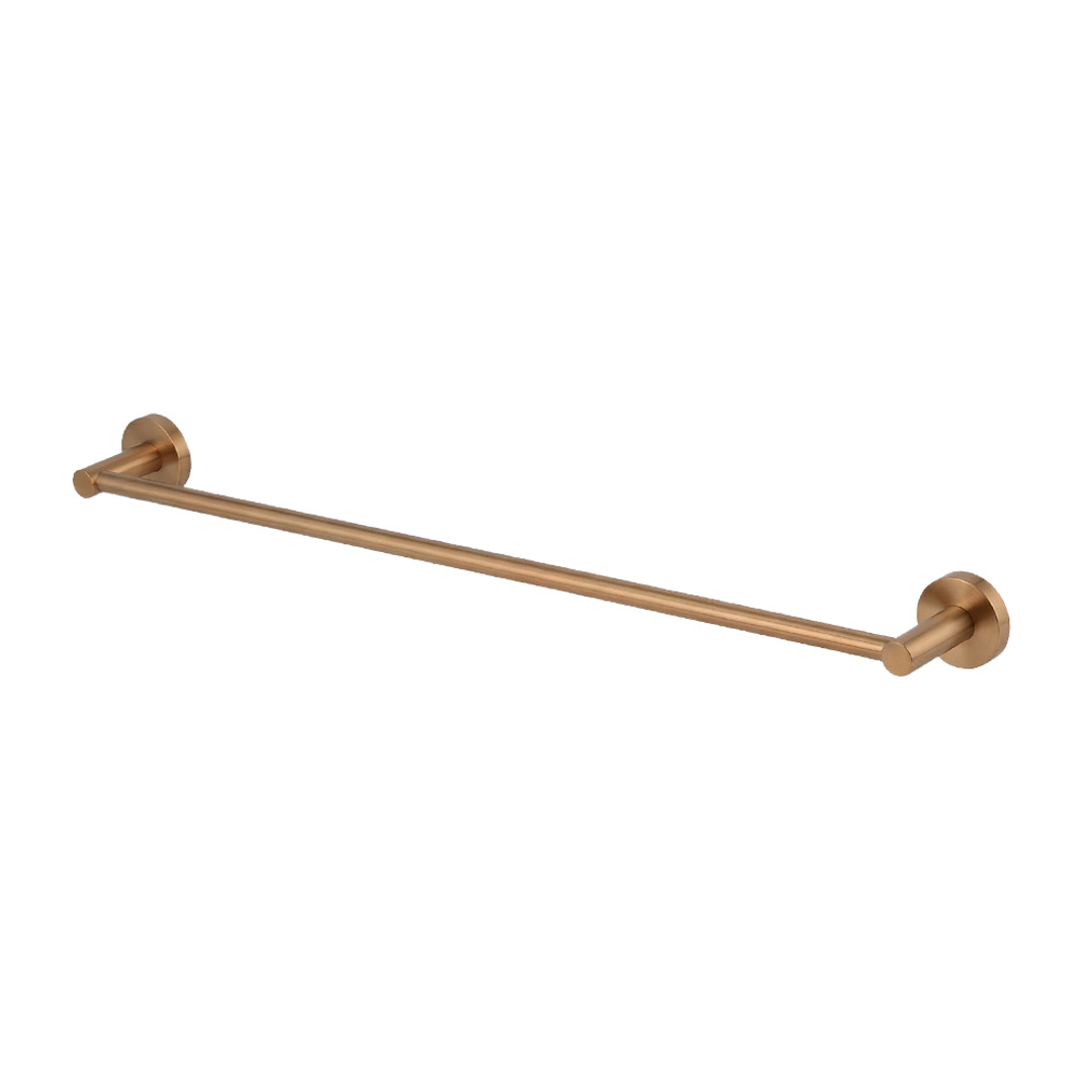 Brasshards Mixx Chia Single Towel Rail 600Mm Brushed Bronze