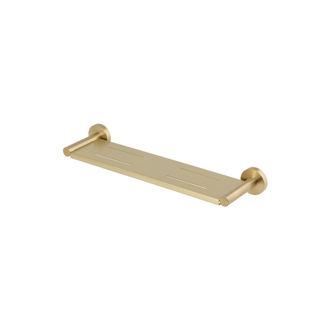 Brasshards Mixx Chia Shower Shelf Brushed Gold