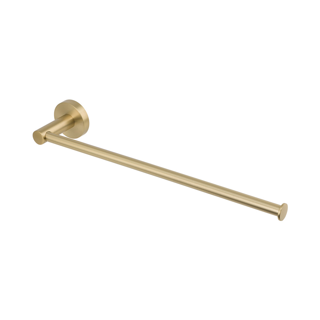 Brasshards Mixx Chia Hand Towel / Spare Toilet Roll Holder Brushed Gold