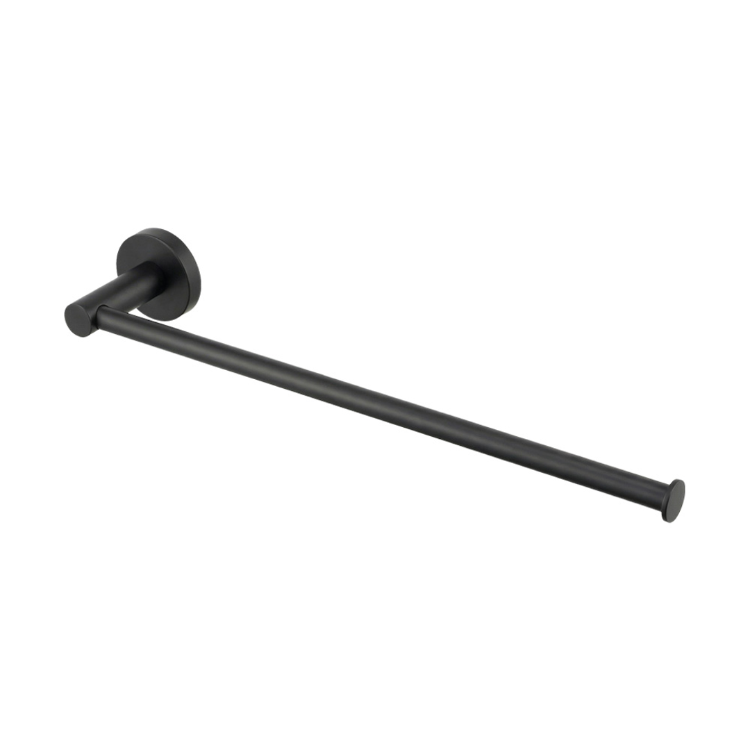 Brasshards Mixx Chia Hand Towel / Spare Toilet Roll Holder Matt Black