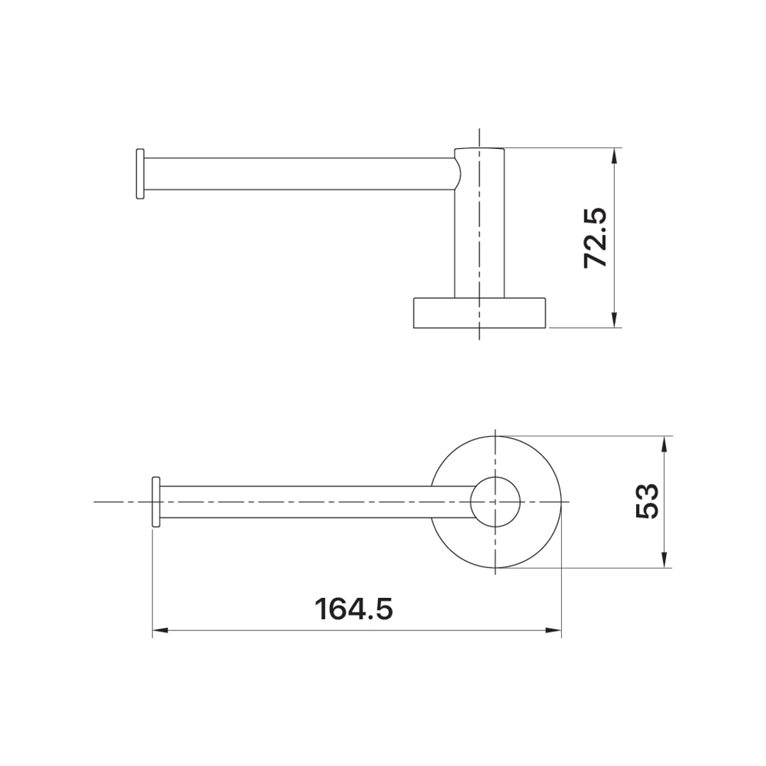 Brasshards Mixx Chia Toilet Roll Holder Brushed Bronze