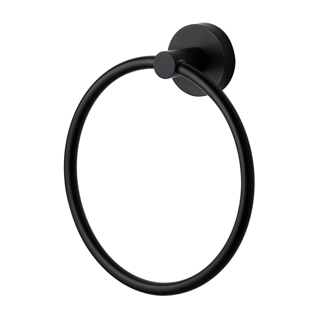 Brasshards Mixx Chia Towel Ring Matt Black