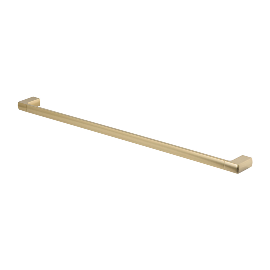 Brasshards Mixx Sandalwood Single Towel Rail 800Mm Brushed Gold