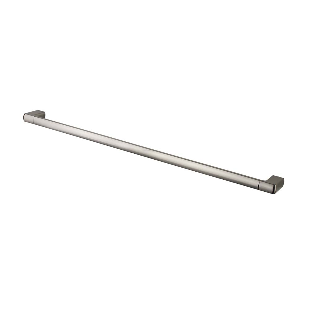 Brasshards Mixx Sandalwood Single Towel Rail 800Mm Brushed Nickel