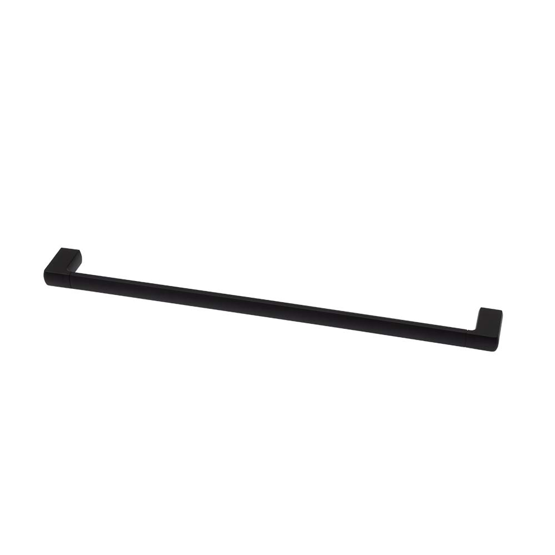 Brasshards Mixx Sandalwood Single Towel Rail 600Mm Matt Black