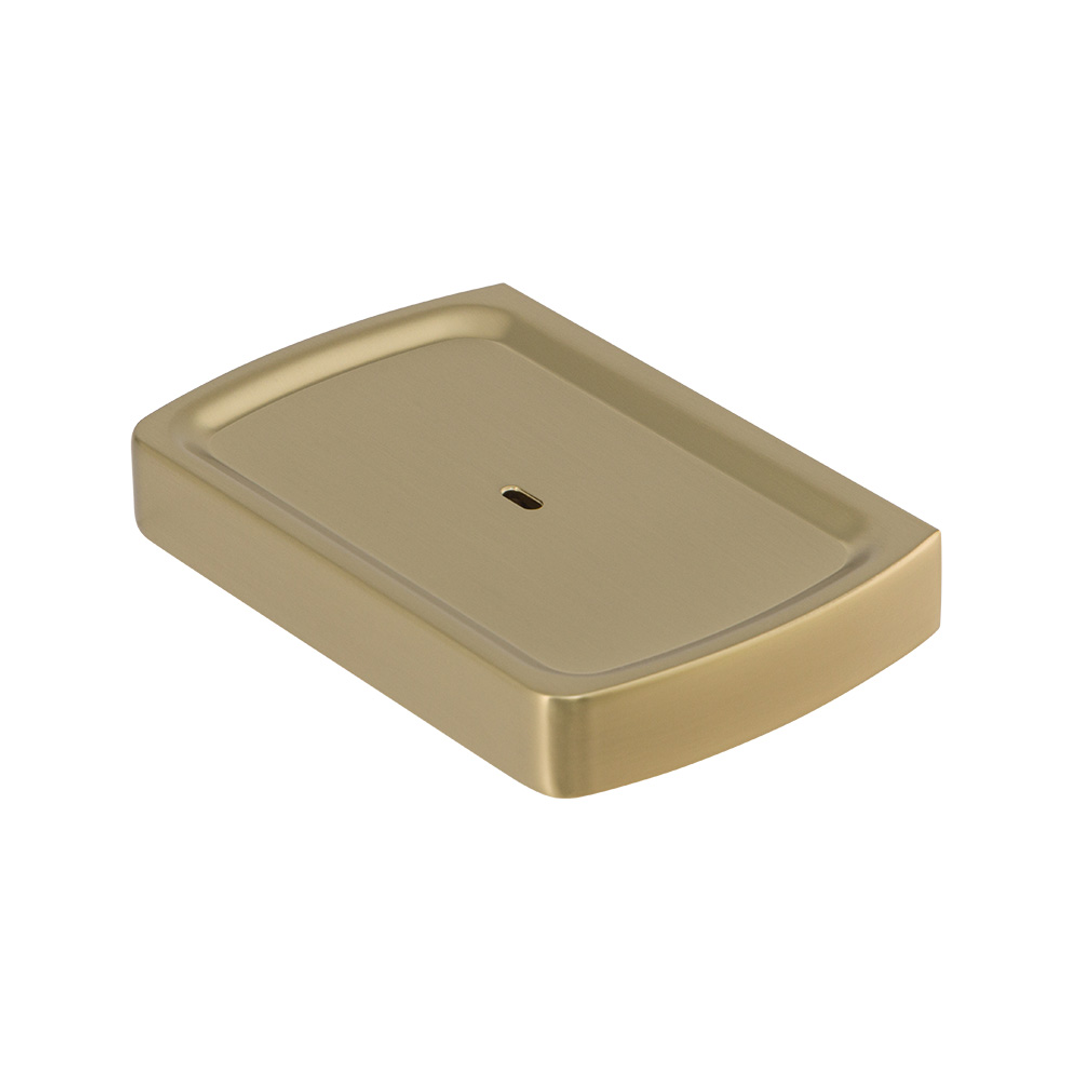 Brasshards Mixx Sandalwood Soap Dish Brushed Gold