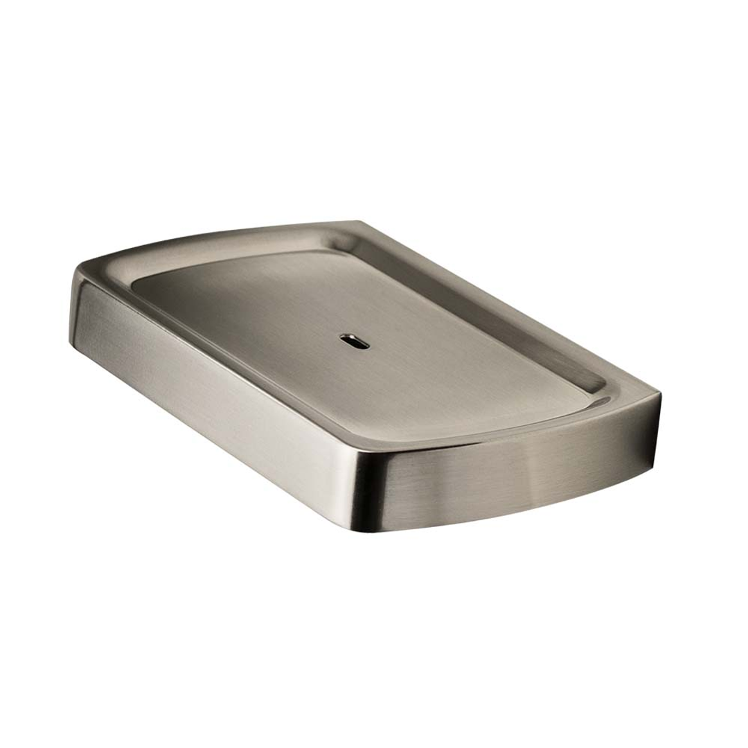 Brasshards Mixx Sandalwood Soap Dish Brushed Nickel
