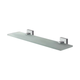 Brasshards Mixx Mint Glass Shower Shelf 450Mm Chrome