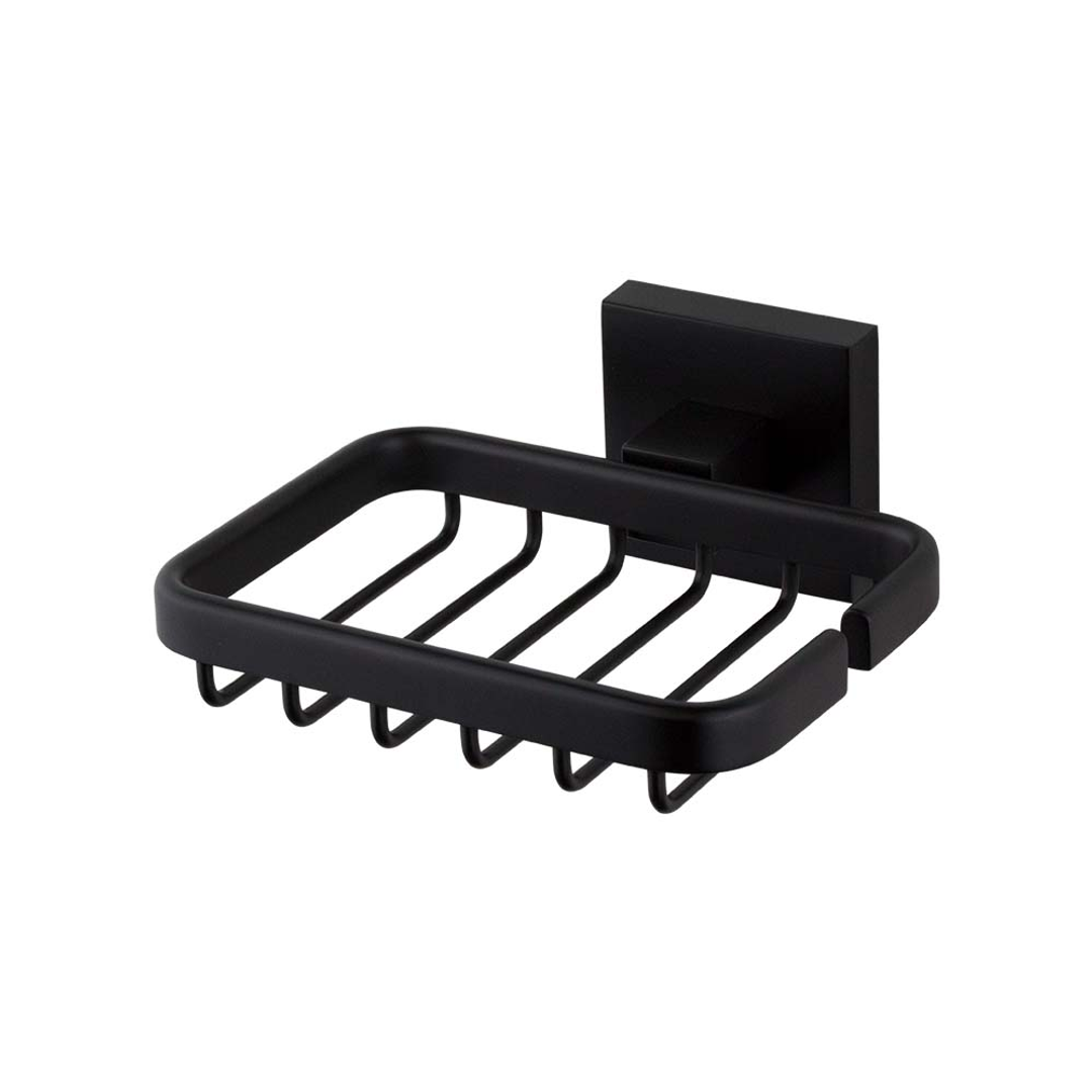 Brasshards Mixx Mint Soap Basket Matt Black