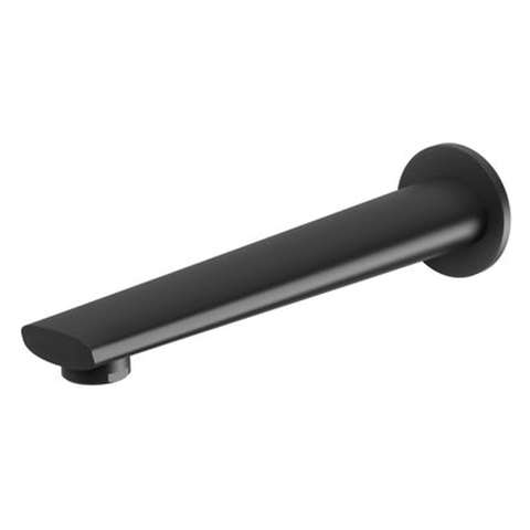 Phoenix Arlo Wall Bath Outlet 200mm Matte Black 151-7620-10