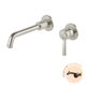 Phoenix Wiltern Switchmix Wall Basin / Bath Mixer Set Fit-Off Kit 190Mm Brushed Nickel