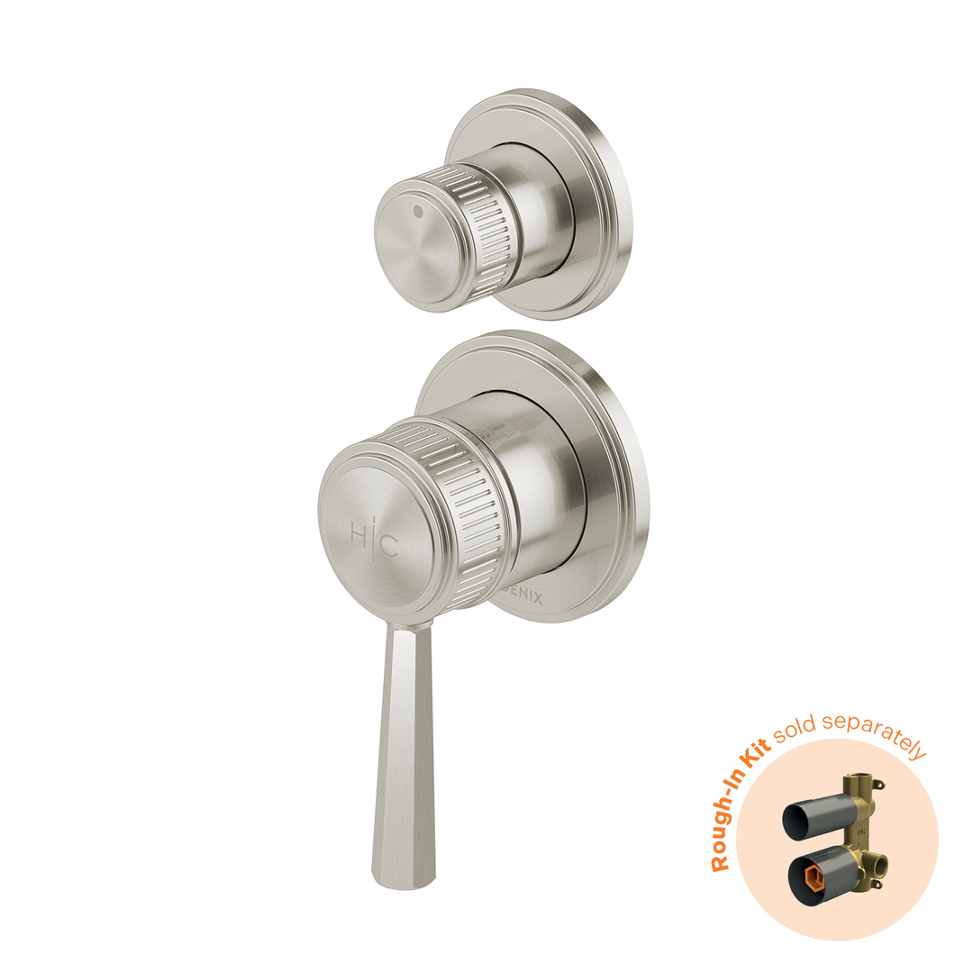 Phoenix Wiltern Switchmix Shower / Bath Diverter Mixer Fit-Off Kit Brushed Nickel