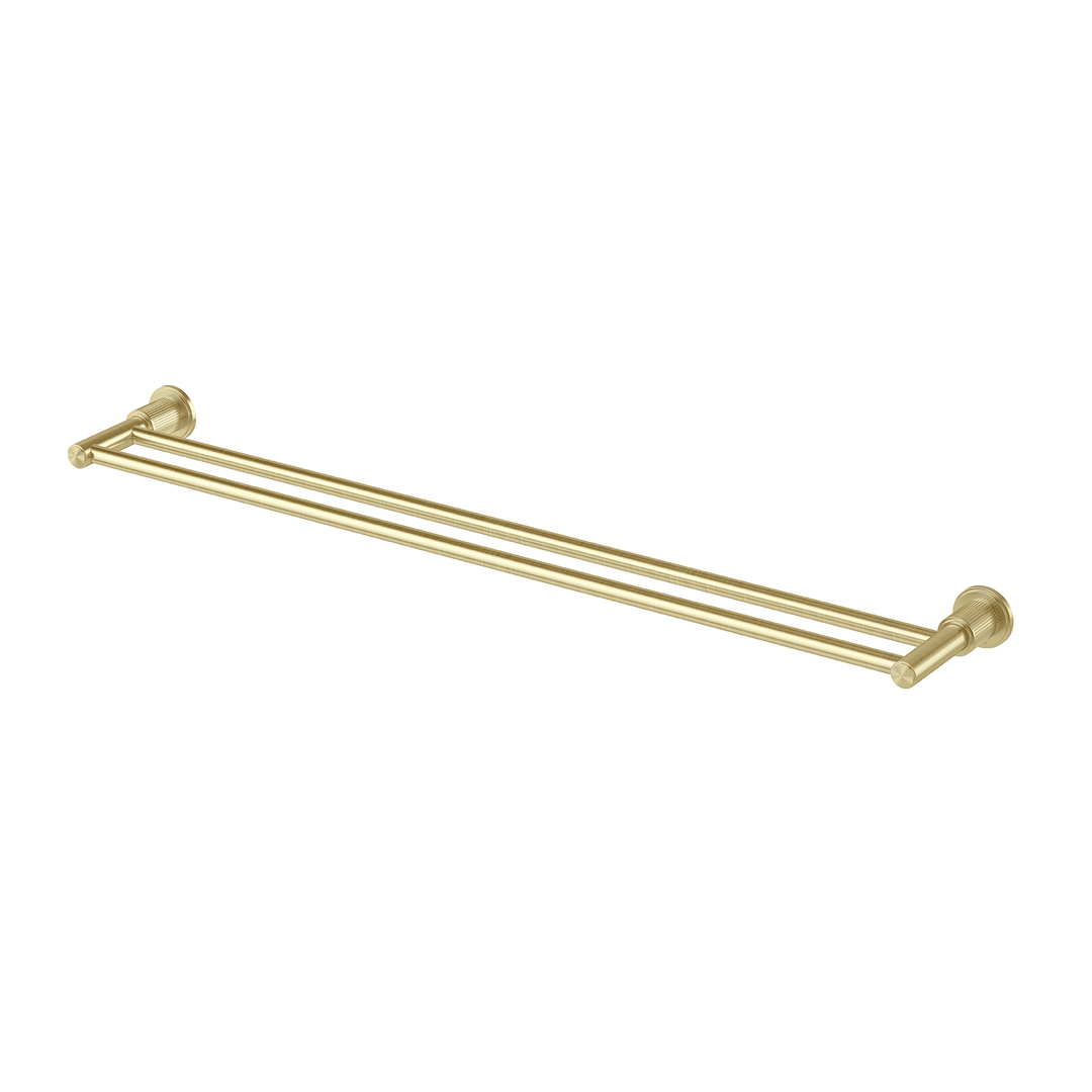 Phoenix Wiltern Double Towel Rail 800Mm Brushed Gold