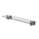 Phoenix Wiltern Glass Shelf 450Mm Brushed Carbon