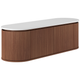 Fienza Empire Walnut 1500 Pill Wall Hung Cabinet 2 Door 2 Drawer Inc Vanity Organiser