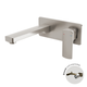 Phoenix Teva Wall Basin / Bath Mixer Set 200Mm Trim Kit Only Brushed Nickel