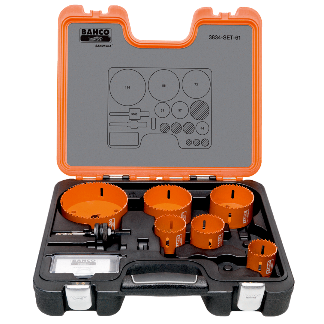 Bahco Plumbers Holesaw Set  3834-Set-61