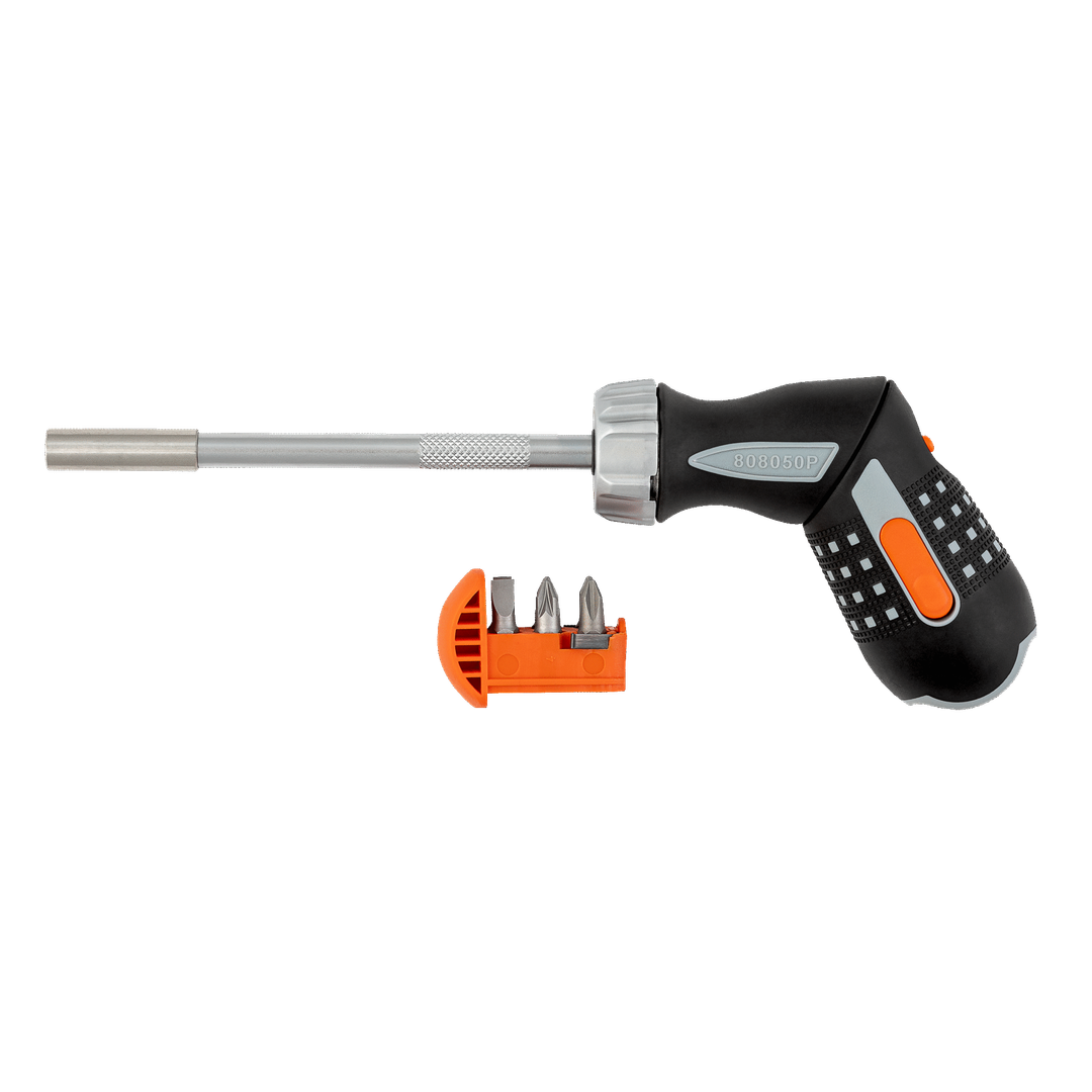Ratcheting Bit Screwdriver with Pistol Handle