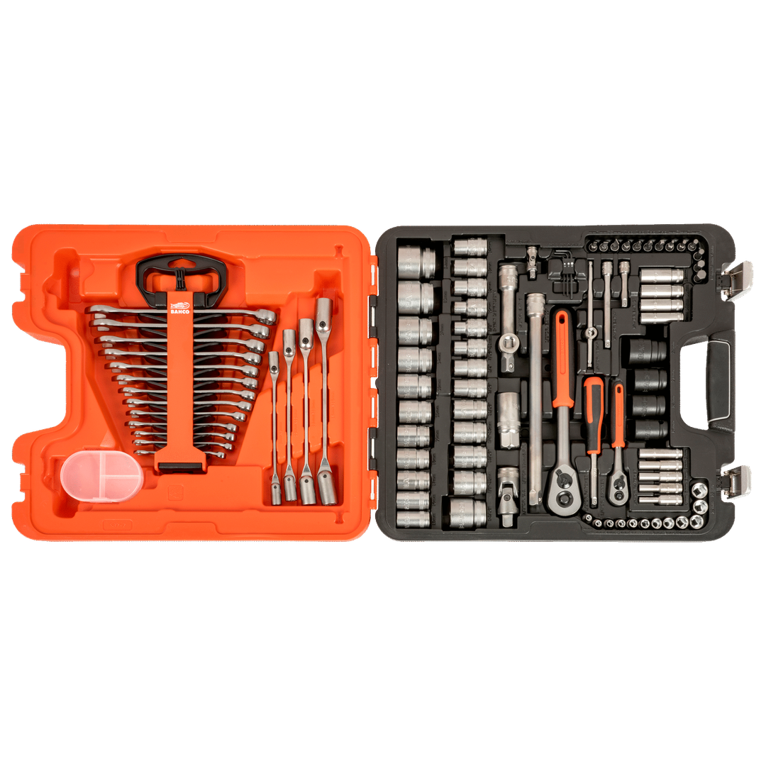 Bahco 94-Piece 1/4" & 1/2" Combination Socket & Spanner Set