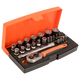 Bahco 25 Piece Mini Socket Set   Sbsl25