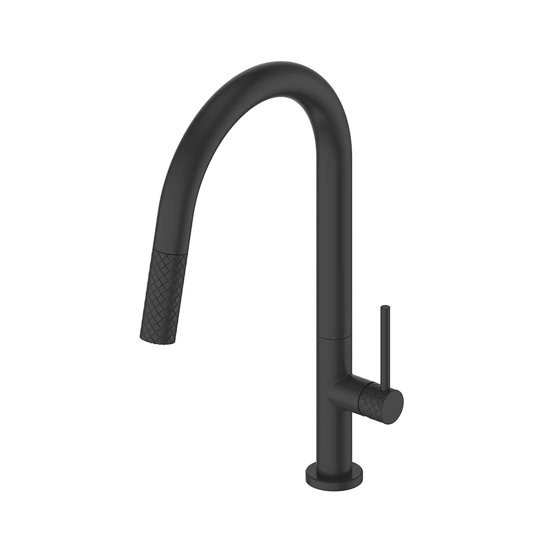 Greens Textura Pull-Down Sink Mixer Pvd Matte Black
