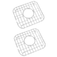 OTTI MC84455 STAINLESS STEEL GRID PROTECTIVE GRID TWIN PACK
