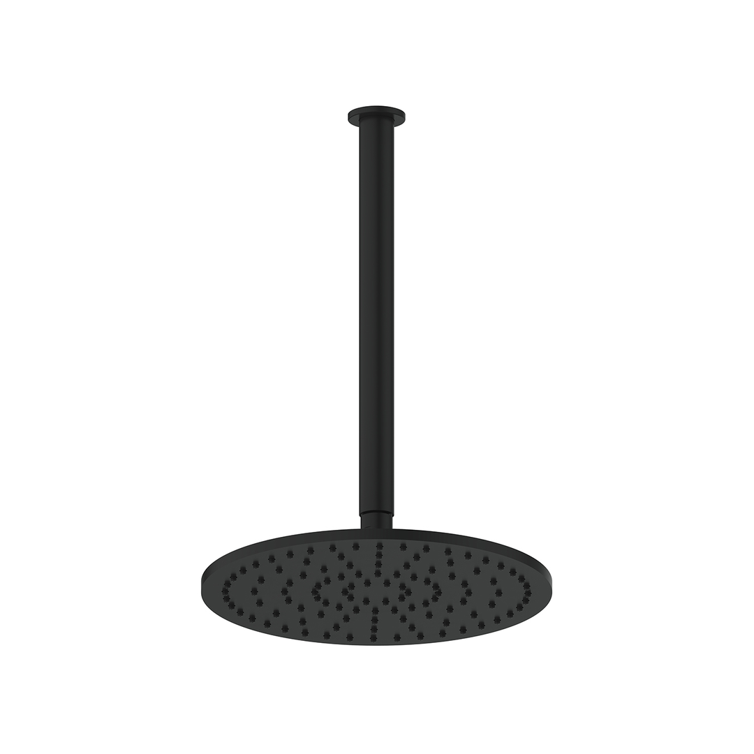 Greens Lavish Brass Ceiling Shower Pvd Matte Black