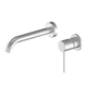 Greens Gisele Wall Basin Mixer PVD Brushed Stainless