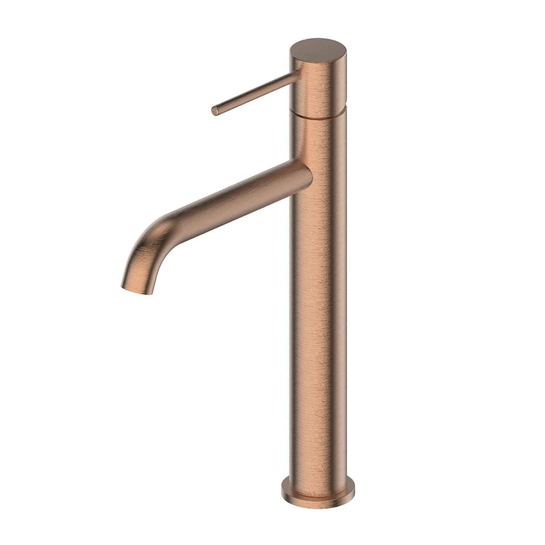 Greens Gisele Tower Basin Mixer Pvd Brushed Copper