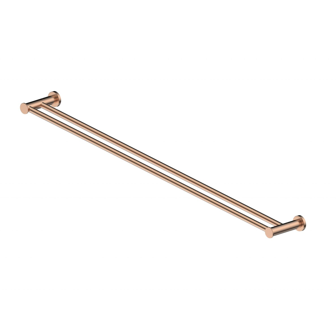 Greens Reason Double Towel Rail Brushed Copper