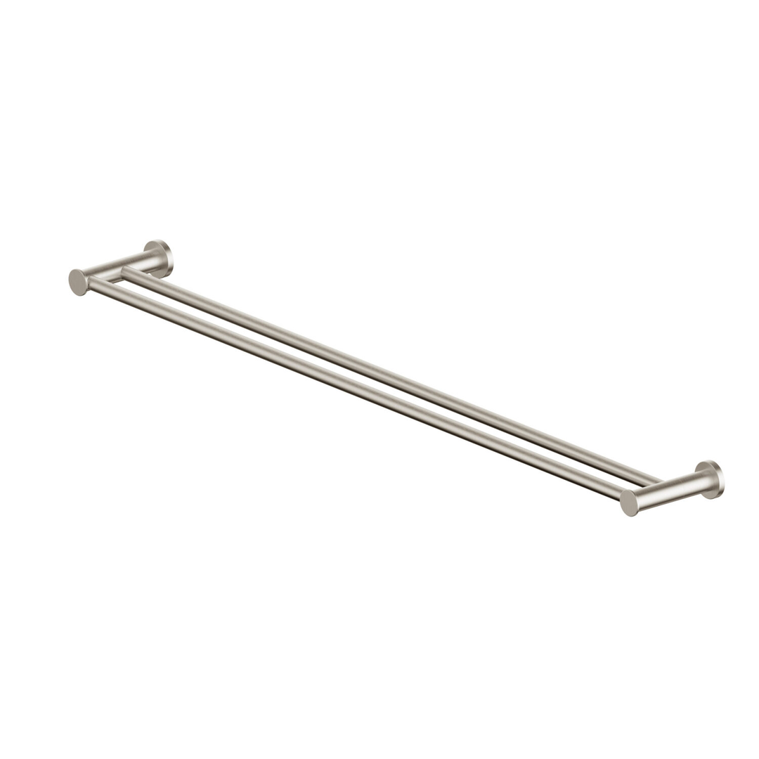 Greens Reason Double Towel Rail Pvd Brushed Nickel