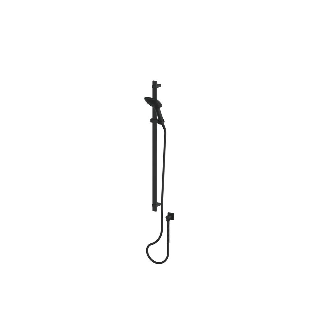 Greens Skyla Airflo Rail Shower Matte Black 110Mm X 107Mm Multi Function Handset