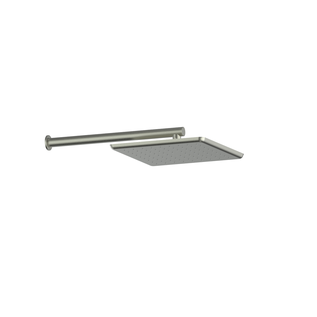 Greens Skyla Wall Shower Brushed Nickel 280Mm X 280Mm Square Overhead Shower