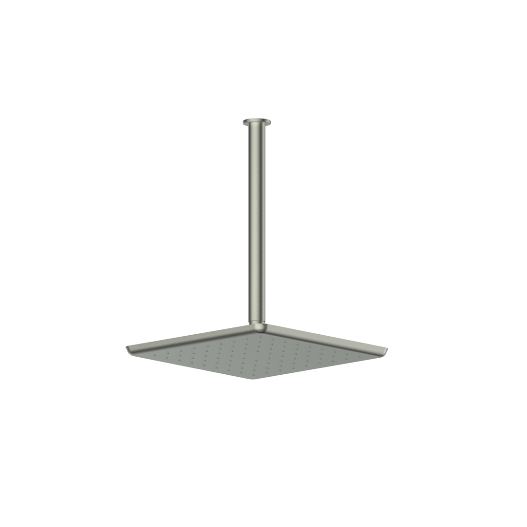 Greens Skyla Ceiling Shower Brushed Nickel 280Mm X 280Mm Square Overhead Shower