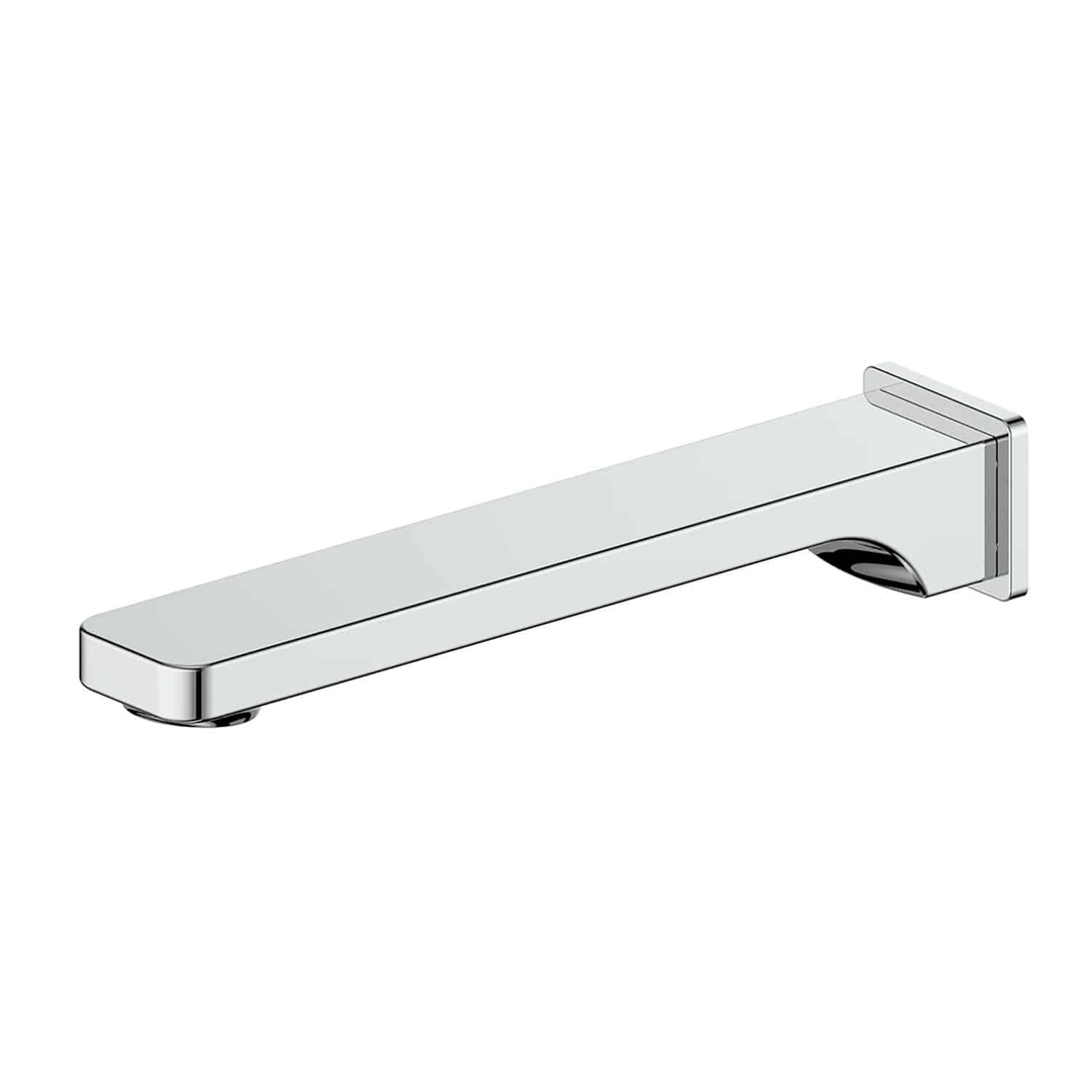 Greens Swept Bath Spout Chrome Fixed Spout