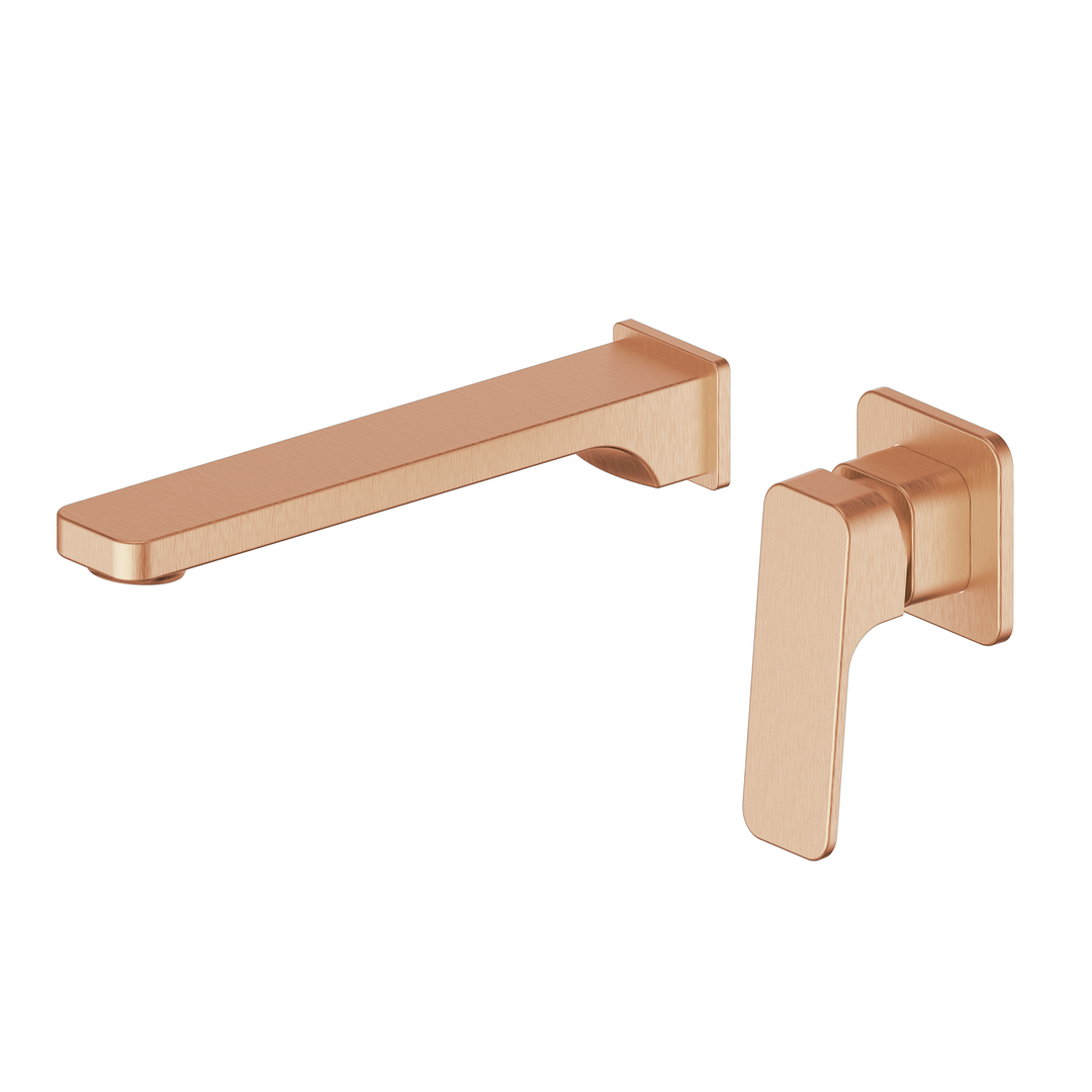 Greens Swept Wall Basin/Bath Mixer Pvd Brushed Copper