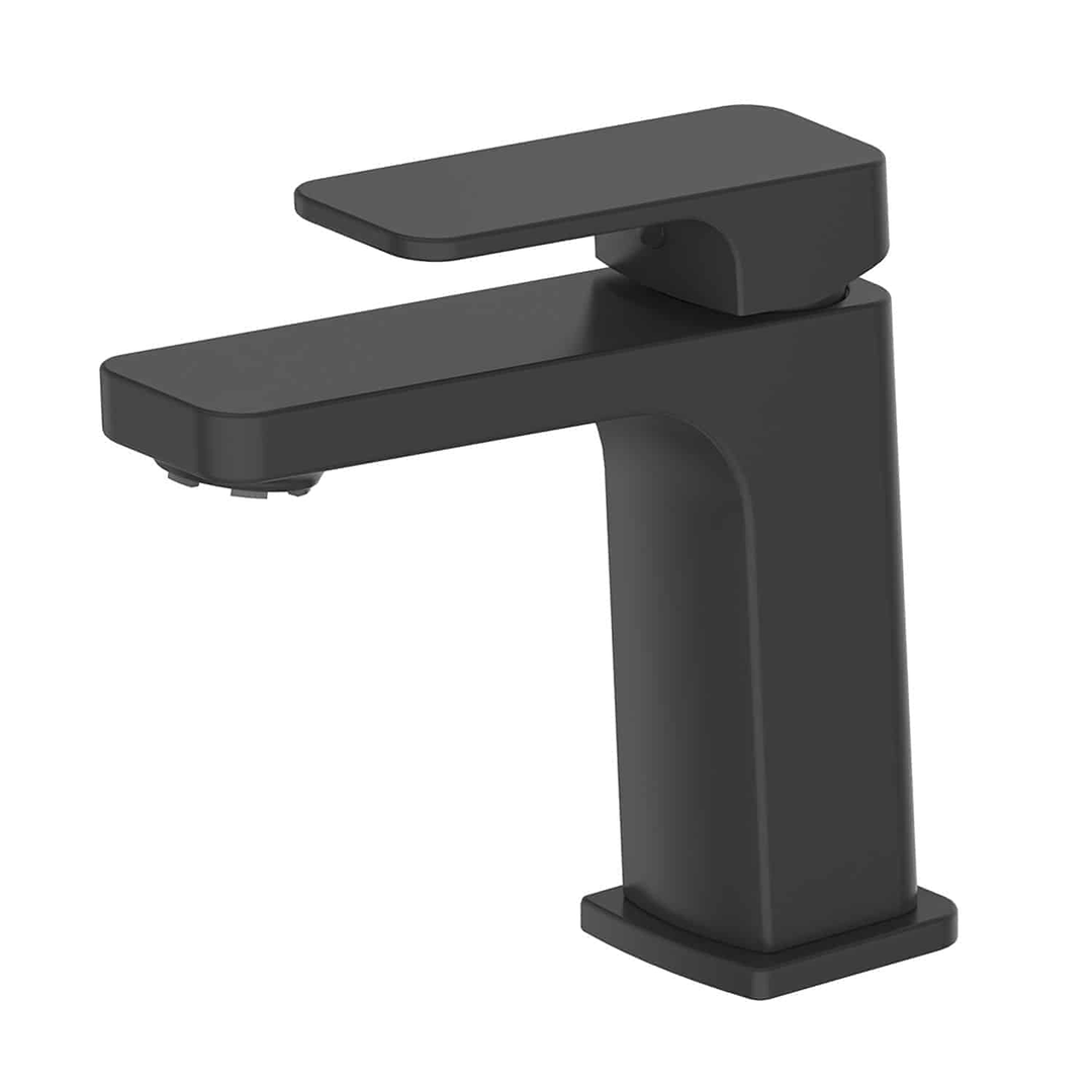 Greens Swept Basin Mixer Pvd Matte Black