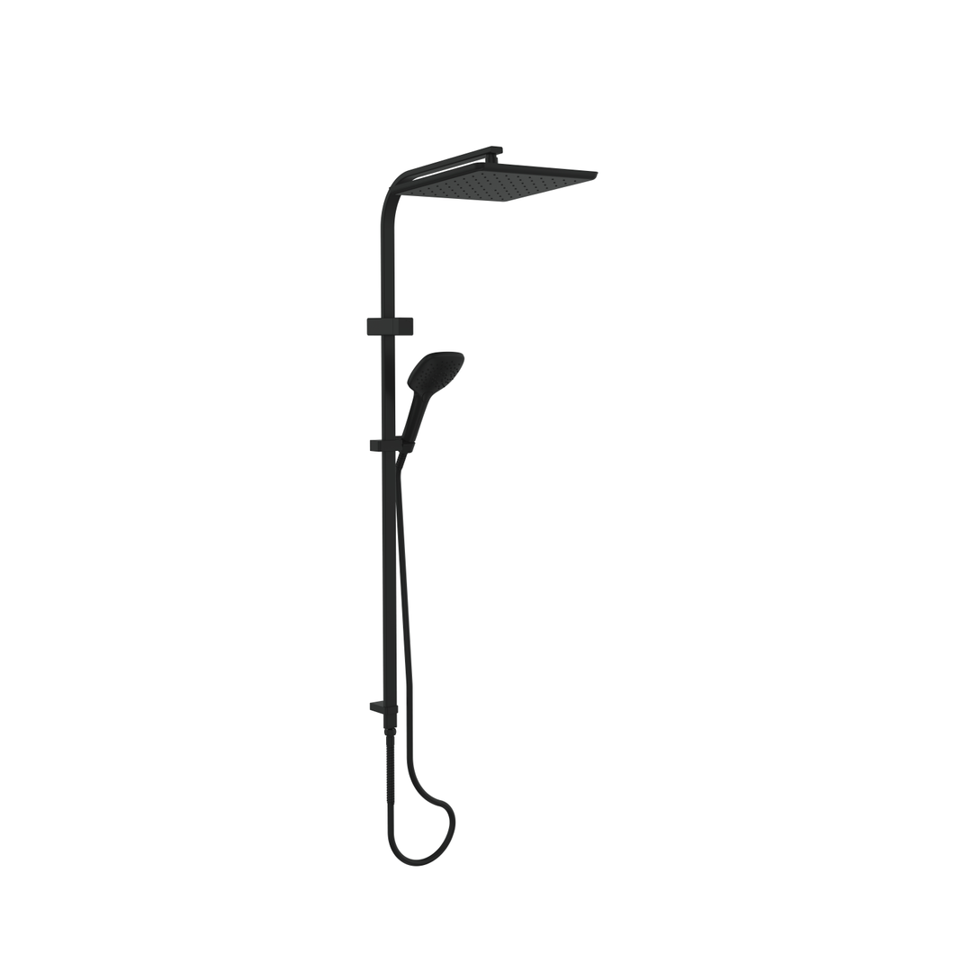 Greens Skyla Airflo Twin Rail Shower Matte Black