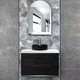 Otti Byron 750X460X550 Wall Hung Black Oak Plywood Cabinet