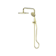 Greens Rocco Short Twin Rail Shower Pvd Brushed Brass